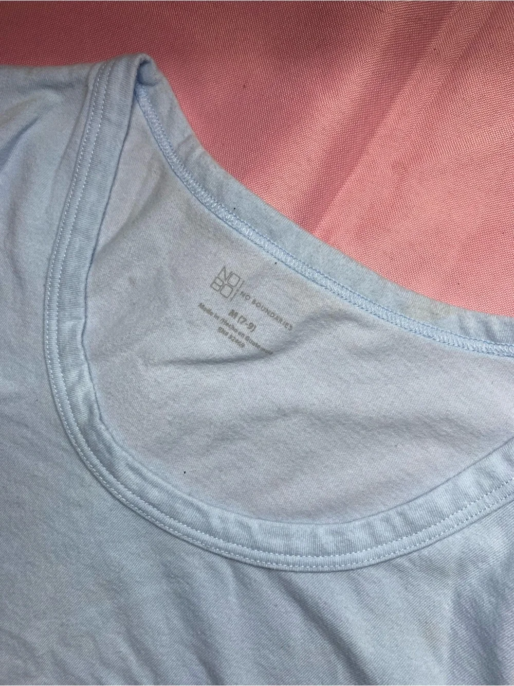 Y2K Minimalist Clean Girl Blue Tee